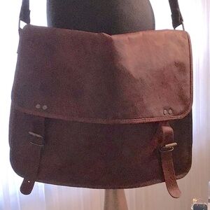 Buffalo Hunter leather messenger bag#
